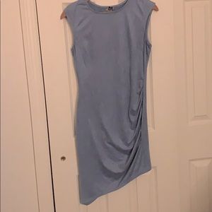 Pastel Blue Suede Dress